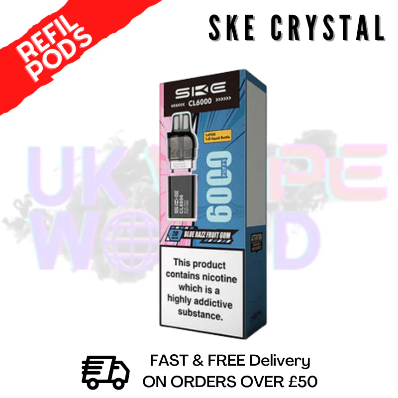 Blue Razz FruitGum SKE CL6000 Replacement Prefilled Pod