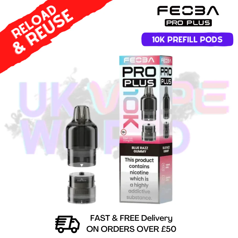 Blue Razz GB Feoba 10K Refil Pods Pro Plus - £5.85