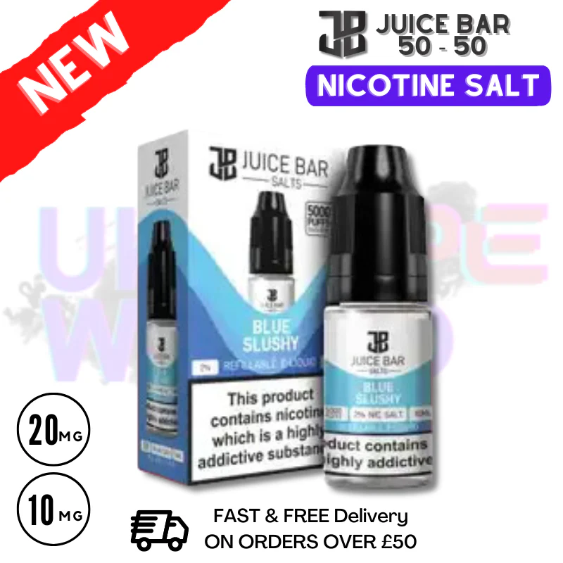 Blue Slushy Juice Bar Nic Salt 10ML eLiquid Only £1.99