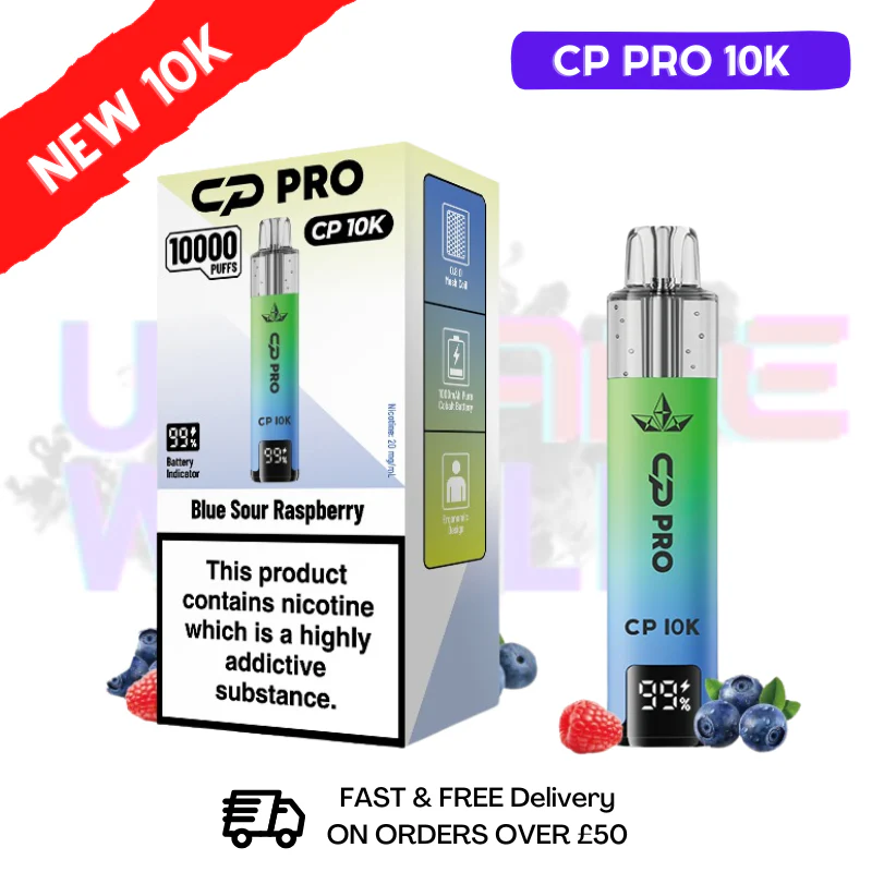 Blue Sour Raspberry CP Pro 10K Puff Pod Kit