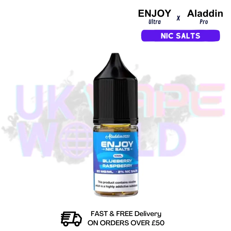 Blue Raspberry Enjoy Ultra 9000 X ALADDIN Nic Salt 10ML eLiquid