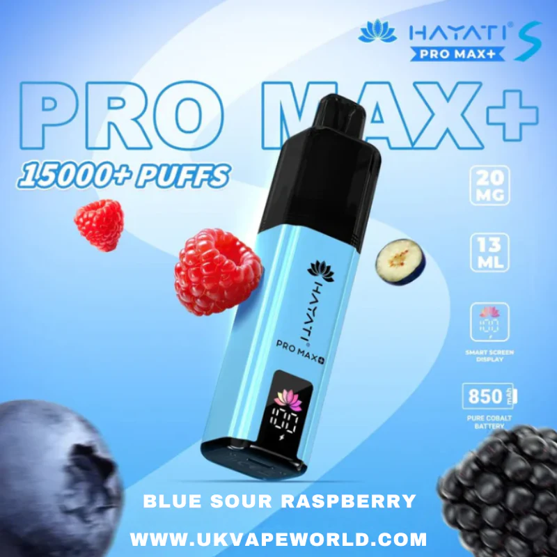 Blue Sour Raspberry Hayati Pro Max S Plus 15K Puff Ultra Kit