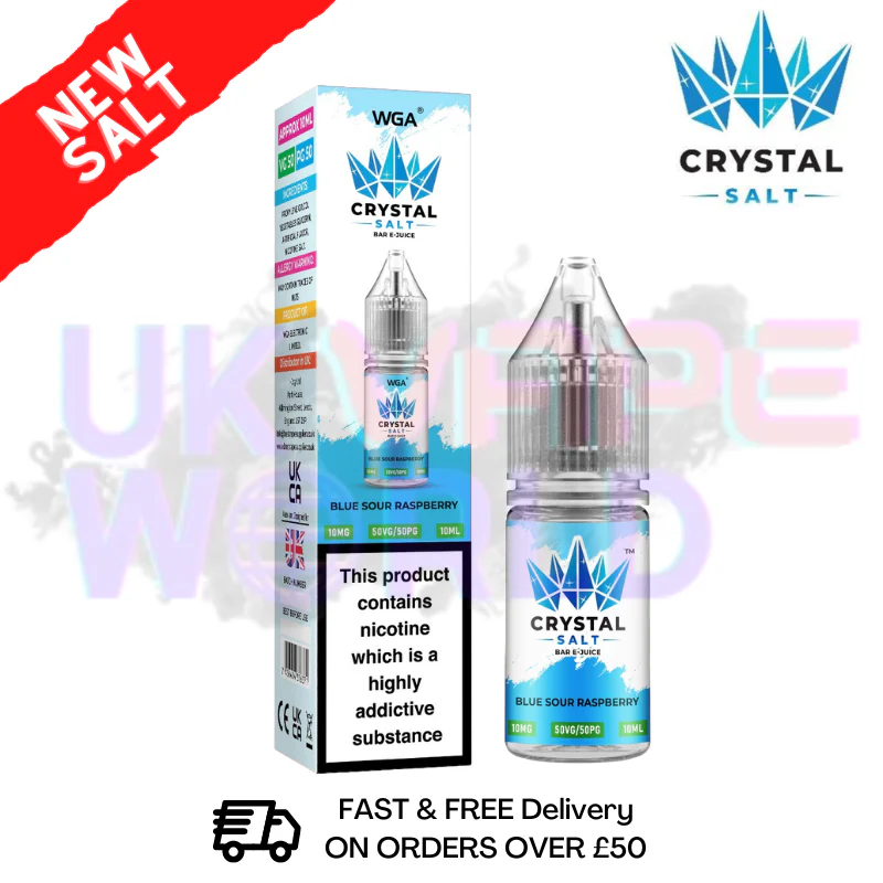 Blue Sour Raspberry WGA Crystal Nic Salt | Nicotine Salts | Lowest Price