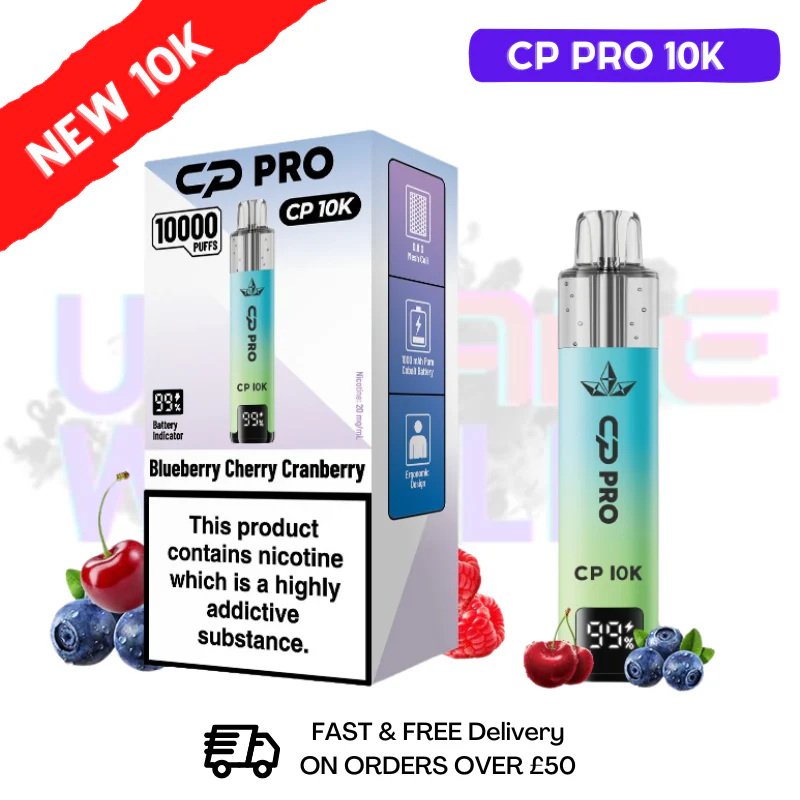 Blueberry Cherry Cranberry CP Pro 10K Puff Pod Kit