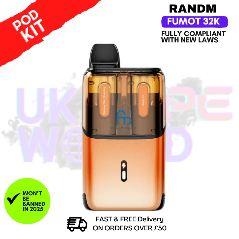 Blueberry Cherry Cranberry RandM Fumot Ultra 32K T32000 Pod Kit