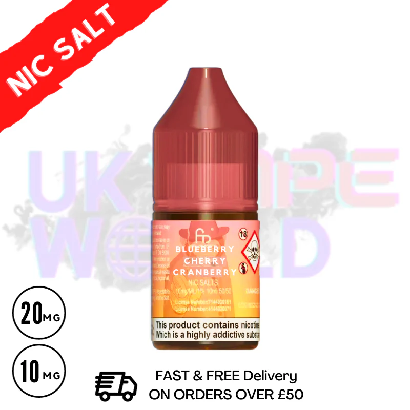 Blueberry Cherry Cranberry - RandM Tornado 7000 Nic Salt 10ML eLiquid
