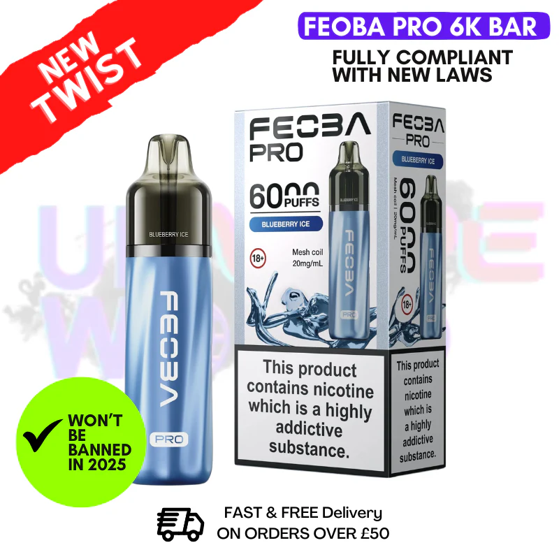 Blueberry Ice Feoba Pro 6000 6K Puff Pod Kit