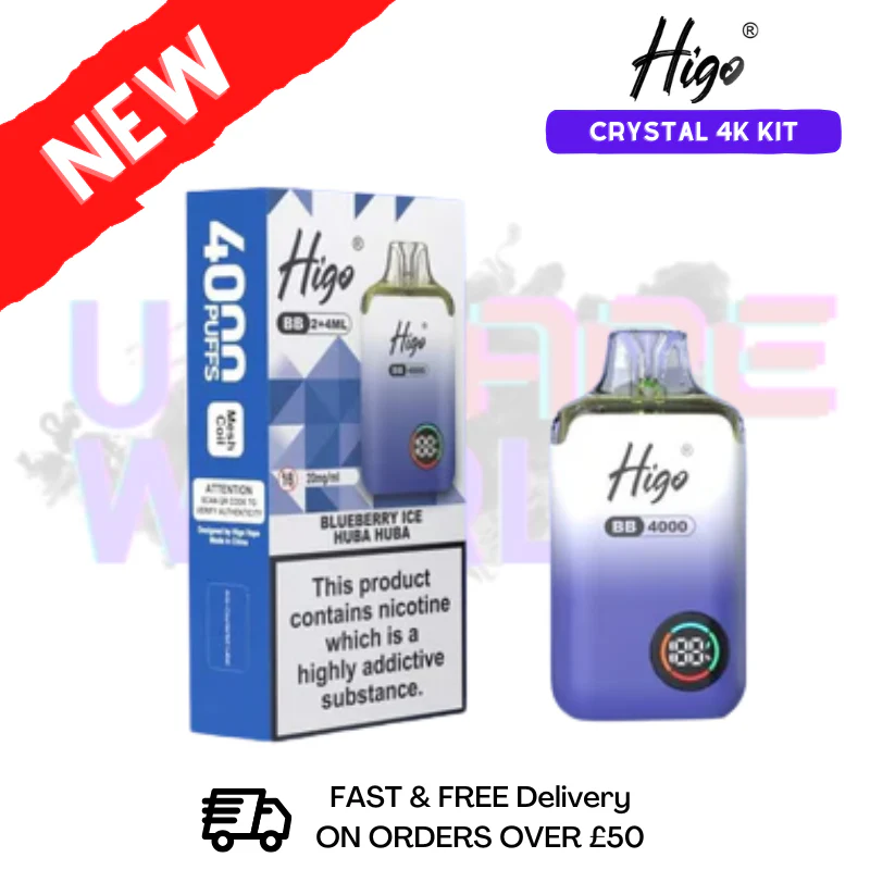 Blueberry ICE Crystal Higo 4K 4000 Puff Pod Kit