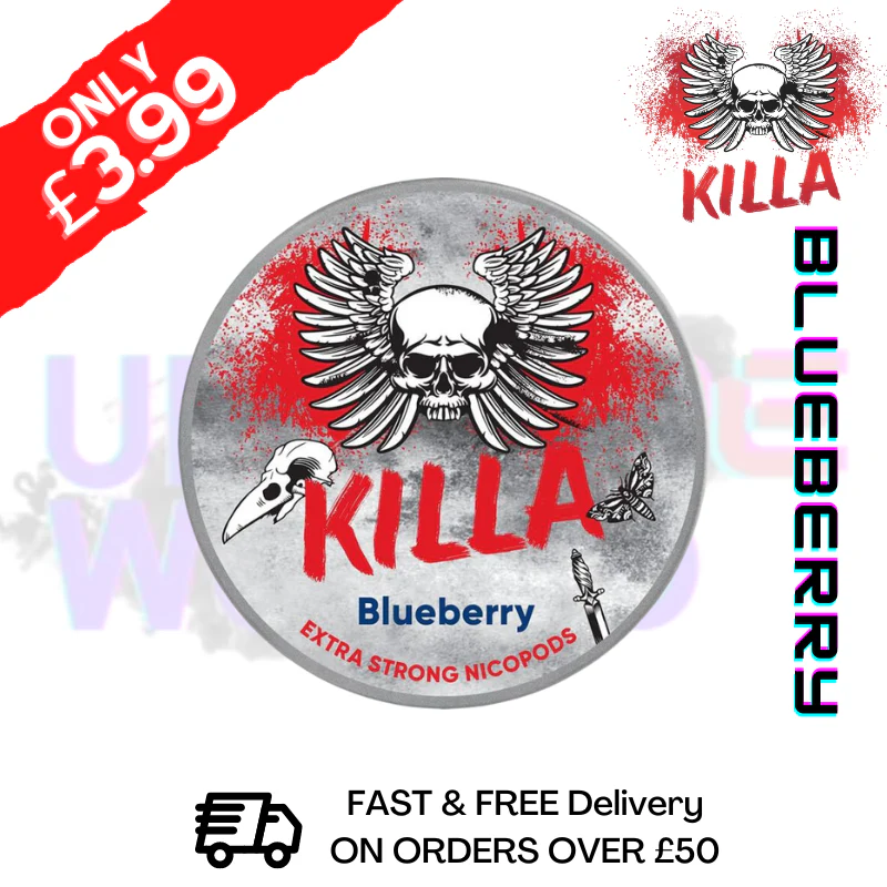 Blueberry Killa Nicotine Pouches NicoPod Nic Pouch (16.5mg)
