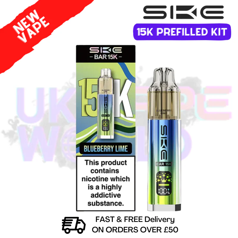 Blueberry Lime SKE 15K Puff Prefilled Pod Kit - £8.49