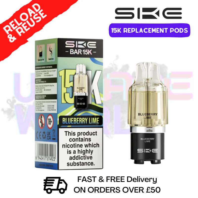 Blueberry Lime SKE 15K Replacement POD - £6.99