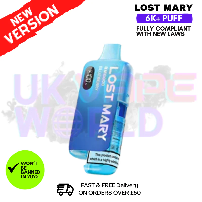 Blueberry Lost Mary 6K Puff Pod Kit - Only £8.99