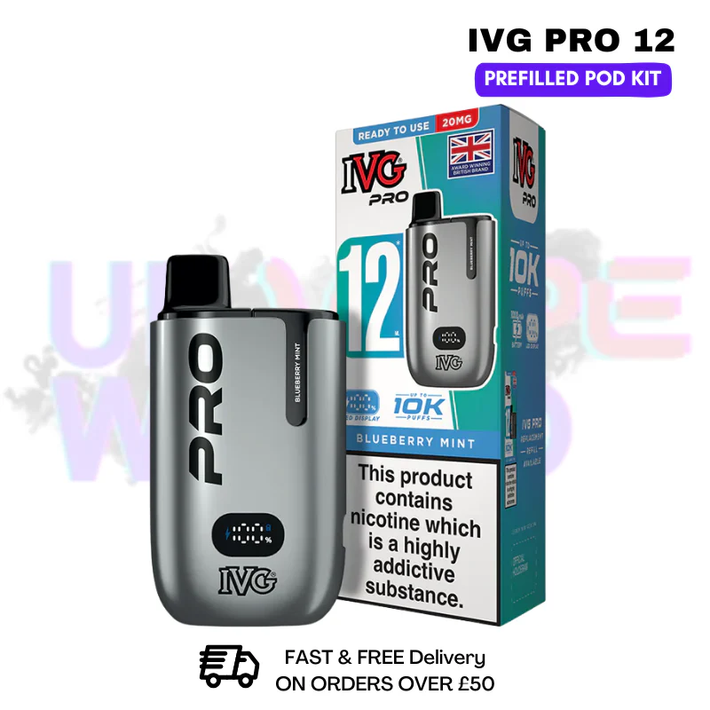 Blueberry Mint IVG Pro12 Prefilled Pod Kit