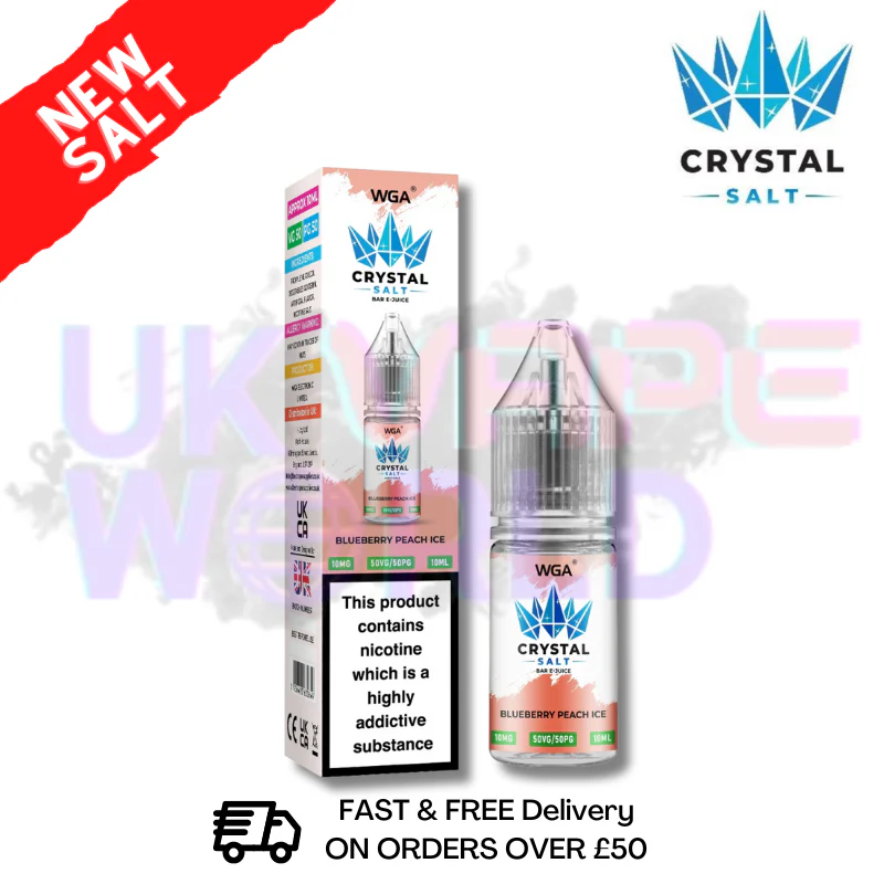 Blueberry Peach ICE WGA Crystal Nic Salt | Lowest Price