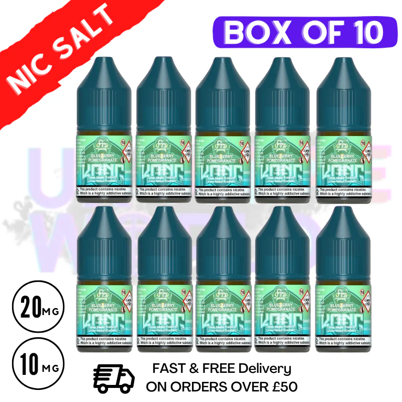 Blueberry Pomegranate RandM Tornado 7000 Nic Salt BOX OF 10