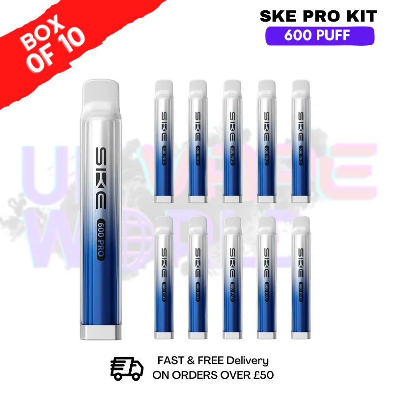 Blueberry Raspberries SKE Crystal PRO 600 Puff Box Of 10