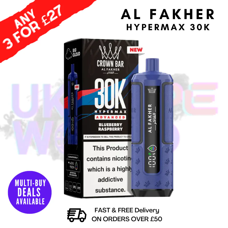 Blueberry Raspberry Al Fakher 30K HyperMax Pod Kit