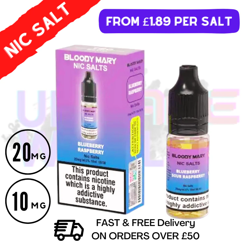 Blueberry Raspberry Bloody Mary 10ML Nic Salt