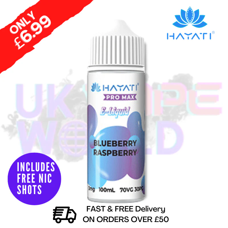 Blueberry Raspberry Burst Hayati Pro Max Shortfill Juice 100ML Eliquid