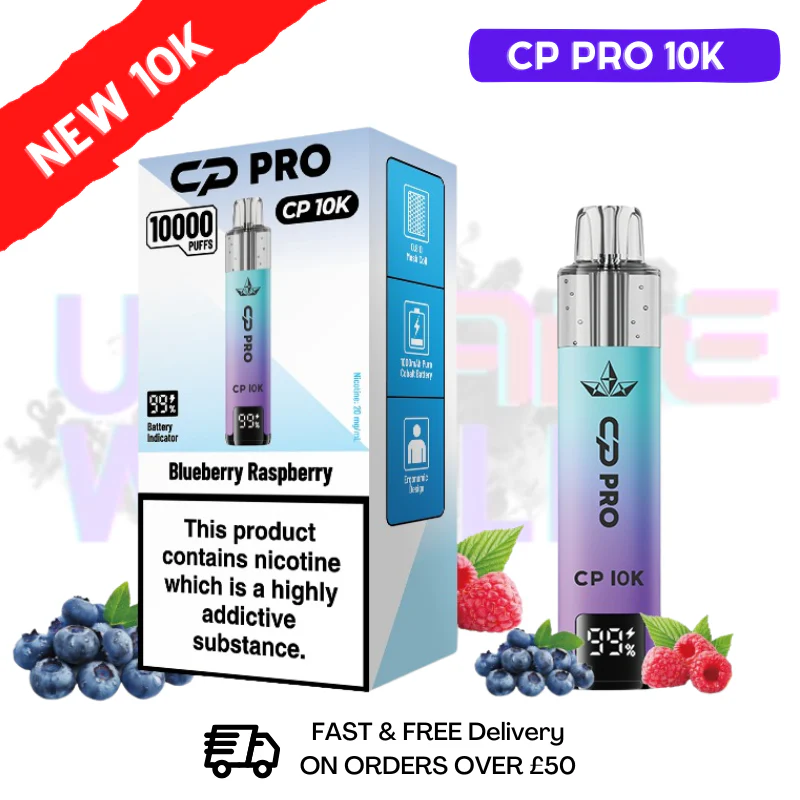 Blue Rasp CP Pro 10K Puff Pod Kit