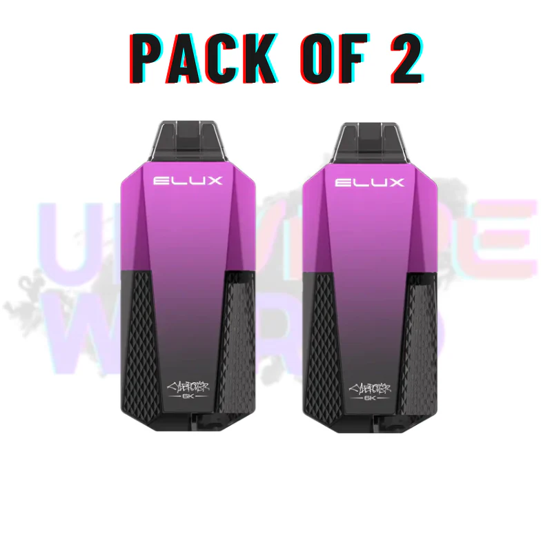 Blueberry Raspberry Elux CyberOver 6000 Puff 6K Pod Vape Kit - Image 2