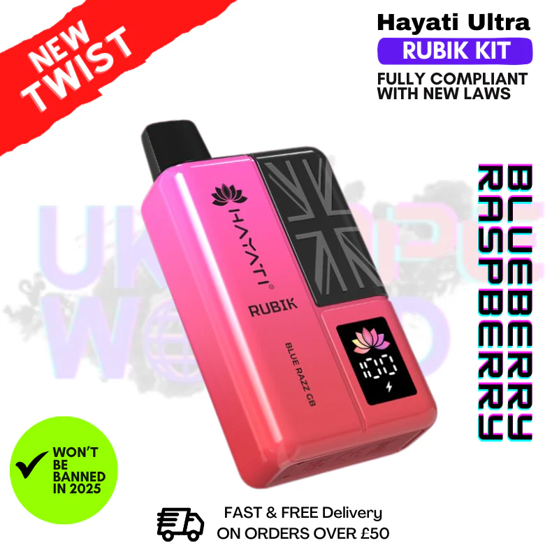 Blueberry Raspberry Hayati Rubik 7000 Puff 7K Bar - Image 2