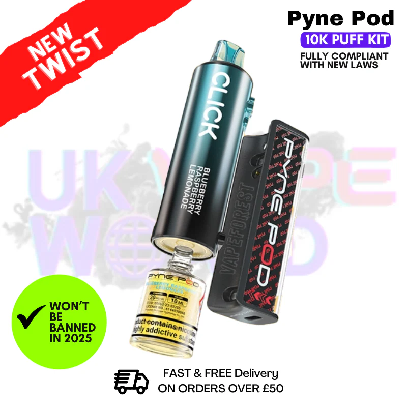 Blueberry Raspberry Lemonade Pyne Pod 10K Puff Vape Kit