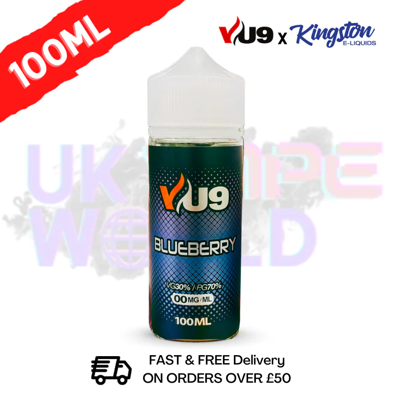 Blueberry Shortfill eJuice 100ML Eliquid - VU9 x Kingston