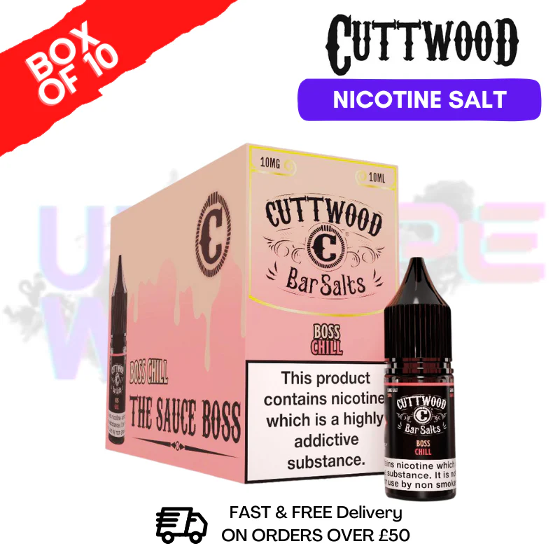 Boss Chill Cuttwood Bar Salt BOX OF 10