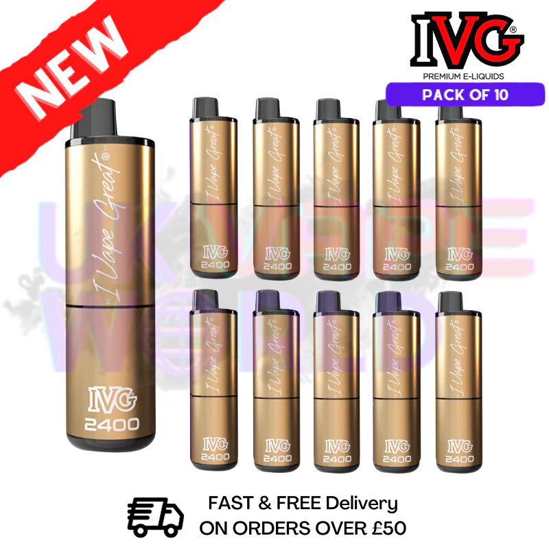 Box Of 10 - Pineapple ICE IVG 2400 Prefilled Vape Pen Kit