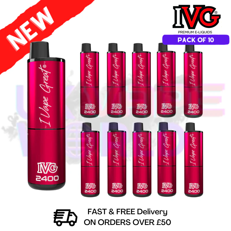 Box Of 10 - RED Edition IVG 2400 Prefilled Pen Kit