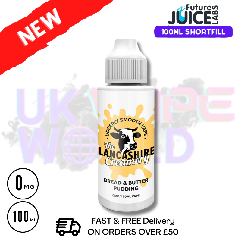 The Lancashire Creamery Bread & Butter Pudding Eliquid 100ml