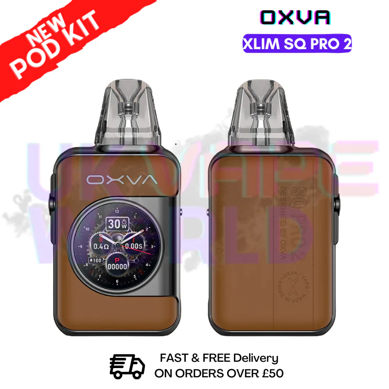 Brown Leather Oxva Xlim SQ Pro 2 Kit