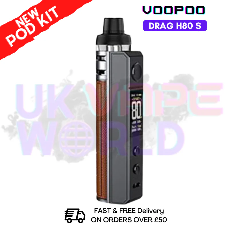 Brown VooPoo Drag H80 S Pod Kit