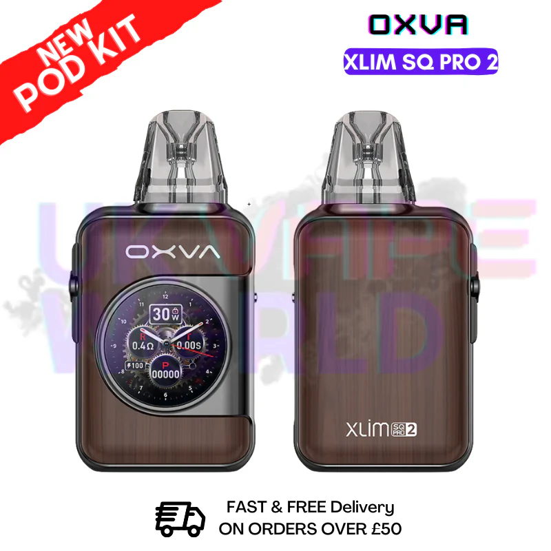 Brown Wood Oxva Xlim SQ Pro 2 Kit