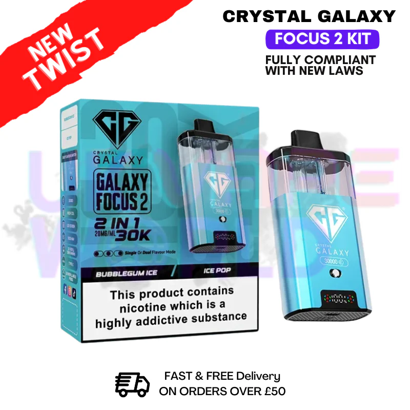 Bubblegum Ice Crystal Galaxy 30K Focus 2 Puff Kit