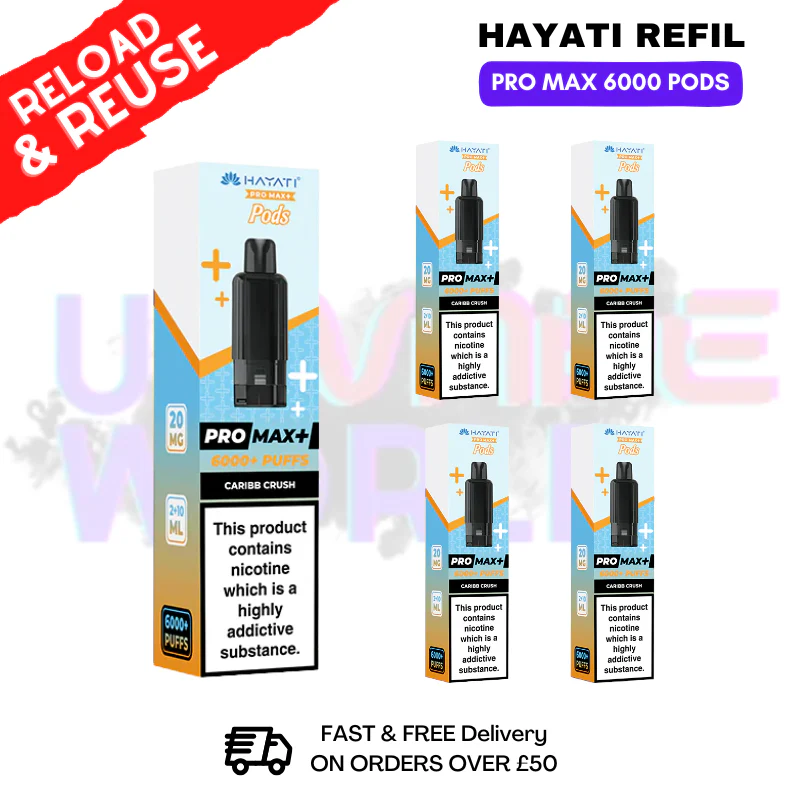 Caribbean Crush Hayati ProMax 6K Replacement Pods Box Of 5