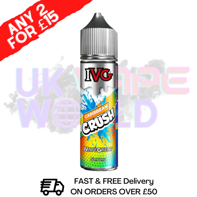 Carribean Crush IVG Shortfill Juice 50ML Eliquid - CLASSICS RANGE