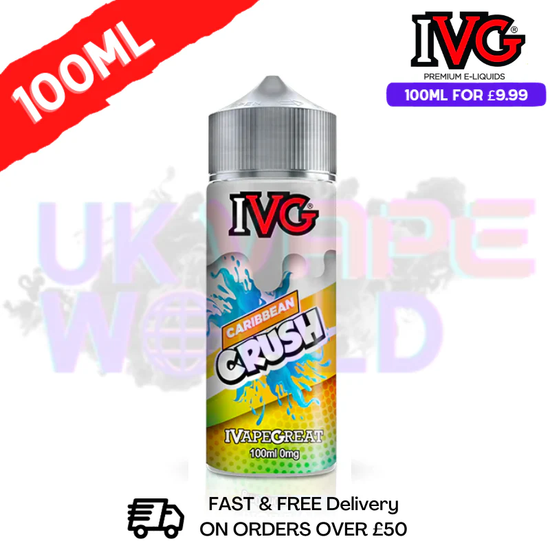 Carribean Crush IVG Shortfill Juice (NEW) 100ML Eliquid
