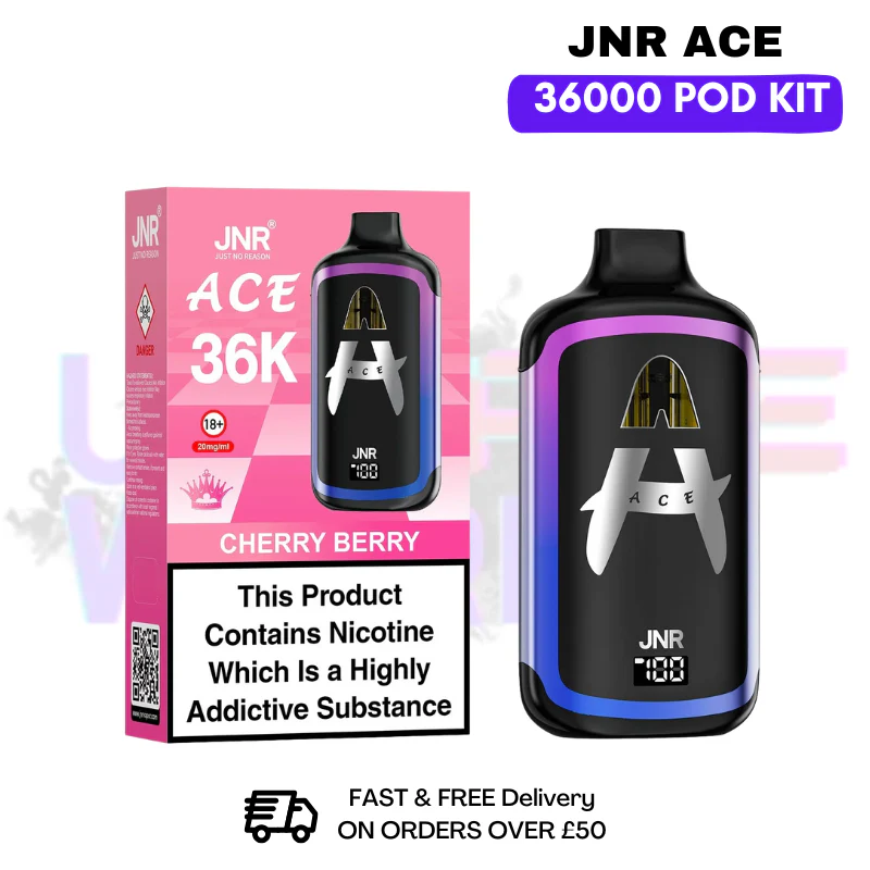 Cherry Berry JNR ACE 36K Puff 36000 Prefilled Pod Kit