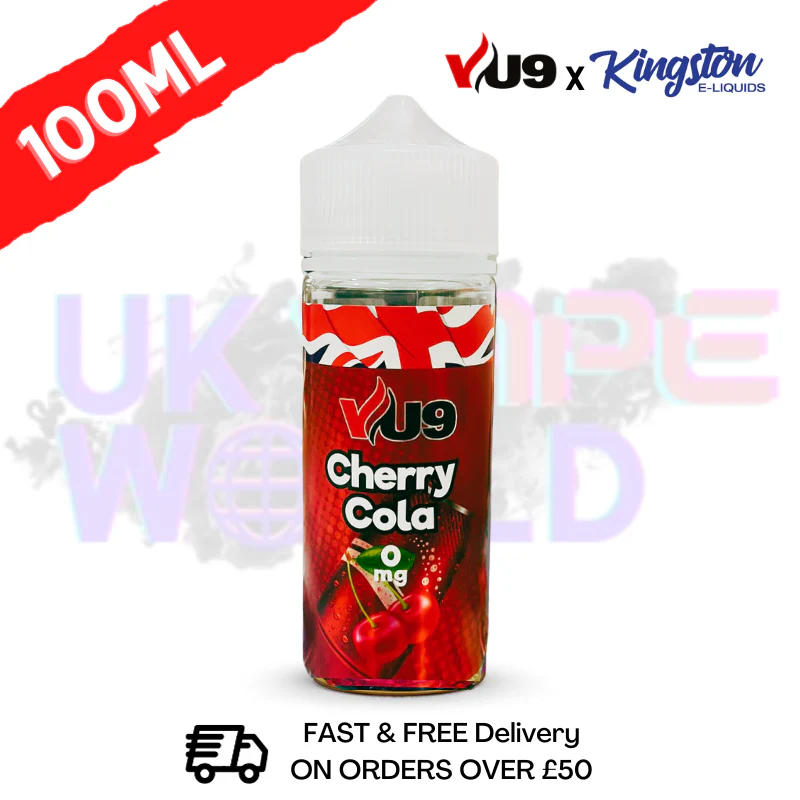 Cherry Cola Shortfill Juice 100ML Eliquid - VU9 x Kingston