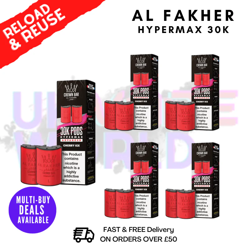 Cherry ICE AL Fakher 30K Box Of 5 Replacement Pods