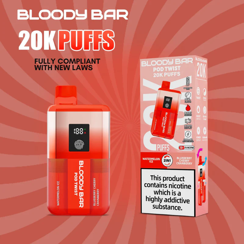 Cherry ICE Bloody Bar 20K Prefilled Pod Kit