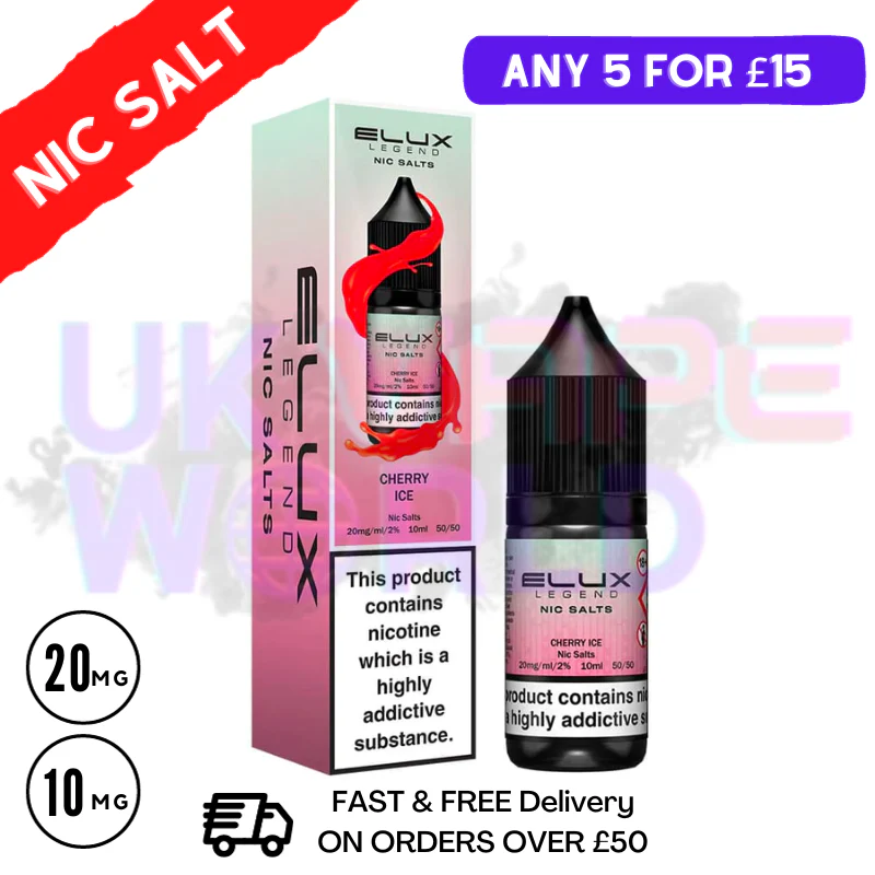 Cherry ICE Elux Legend Nic Salt 10ML eLiquid