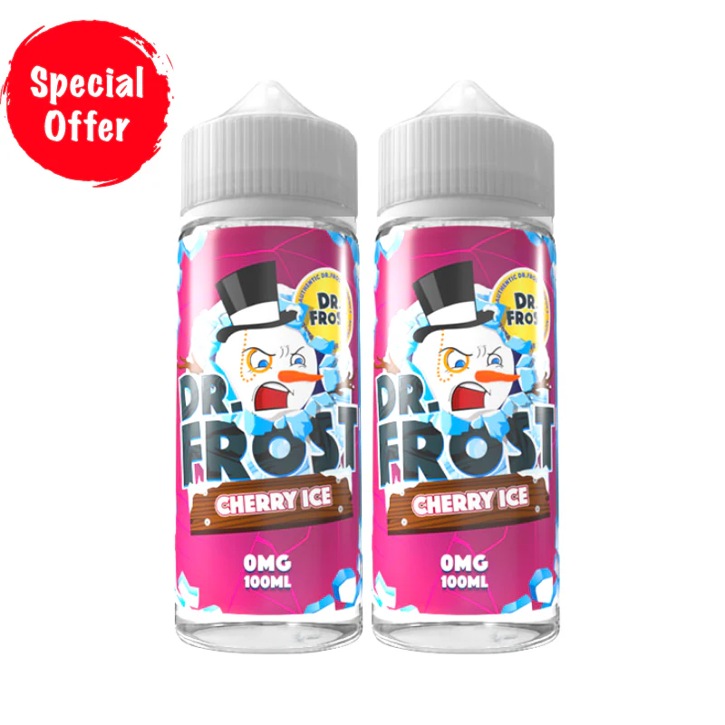 Cherry Ice Flavour Dr Frost 100ML Shortfill E Liquid - Image 2