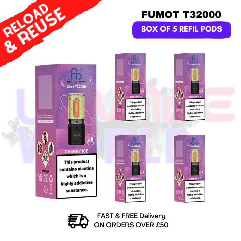 Cherry ICE Fumot T32000 REPLACEMENT PODS - BOX OF 5