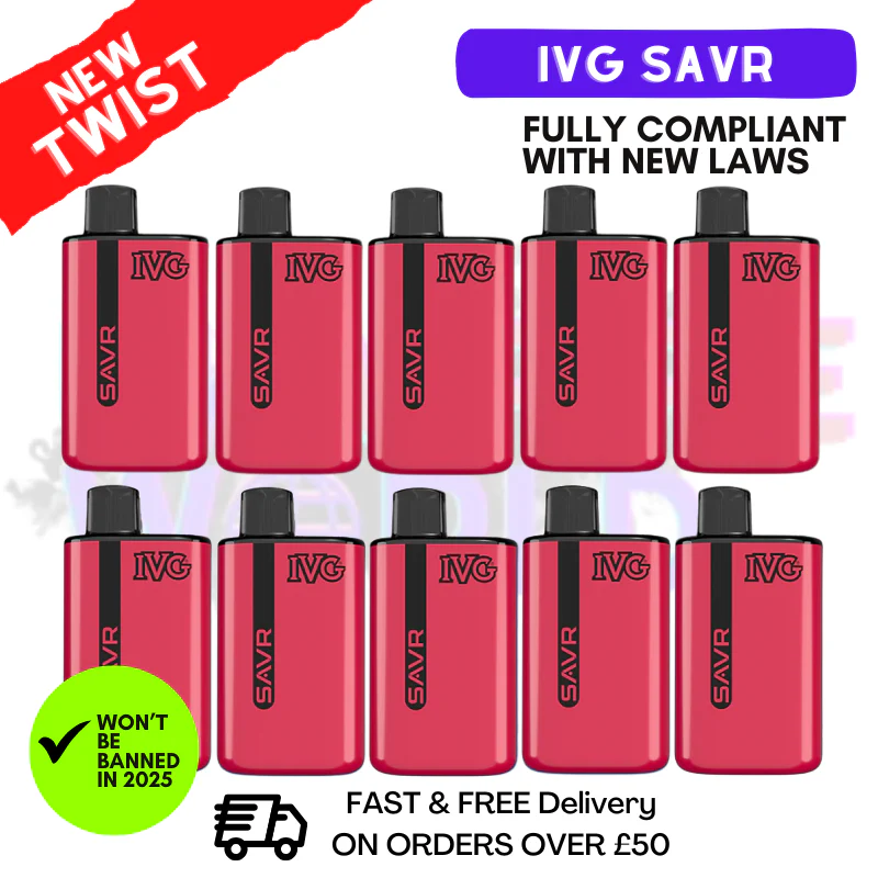 Cherry ICE IVG Savr 3K Puff Box Of 10