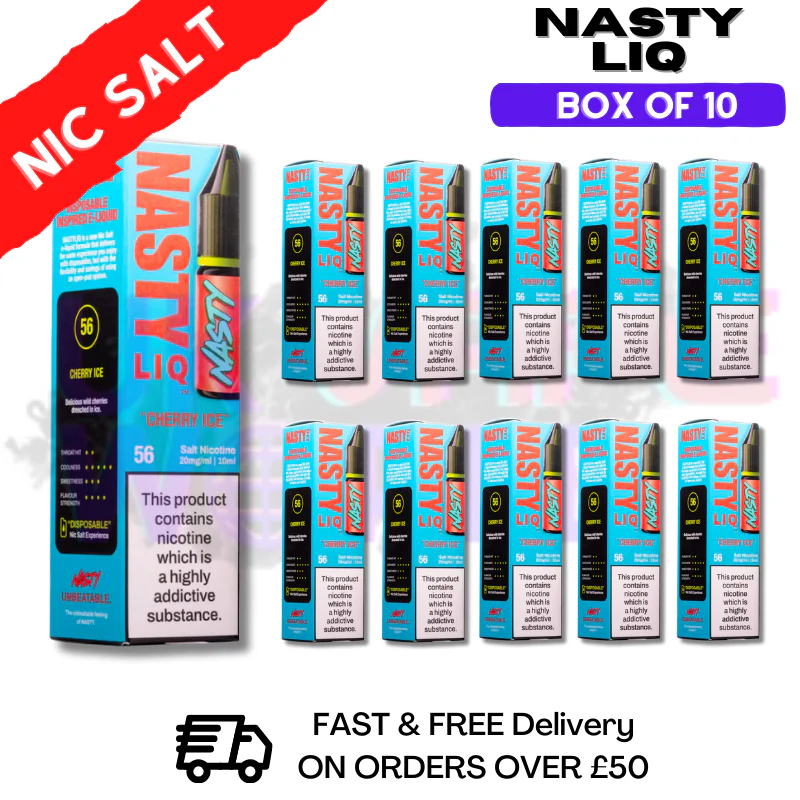 Cherry ICE - NastyLiq Nic Salt Box Of 10