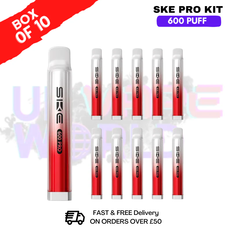 Cherry ICE SKE Crystal PRO 600 Puff Box Of 10
