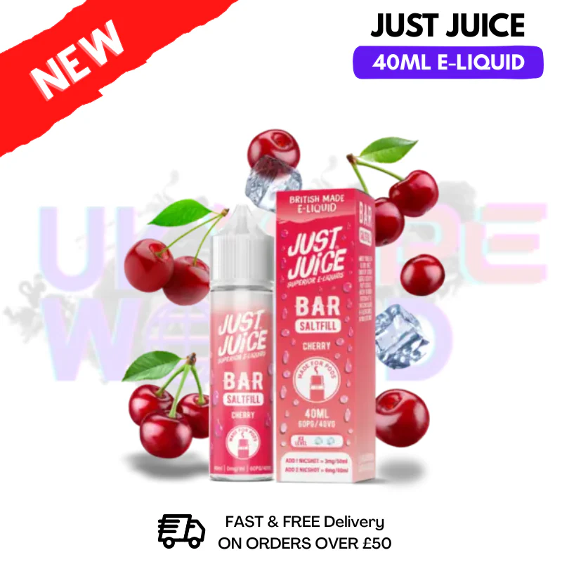 Cherry Just Juice 40ml Saltfill E-Liquid